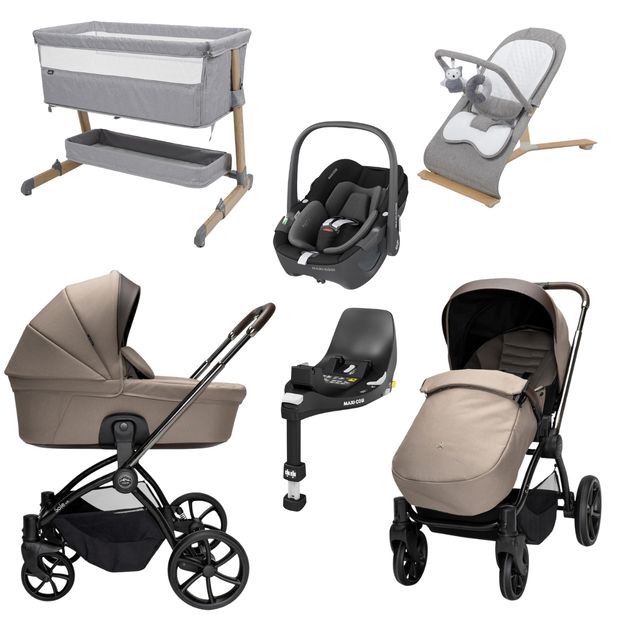 Noordi Sole V3 Travel System With Maxi Cosi Pebble 360 i-Size Car Seat