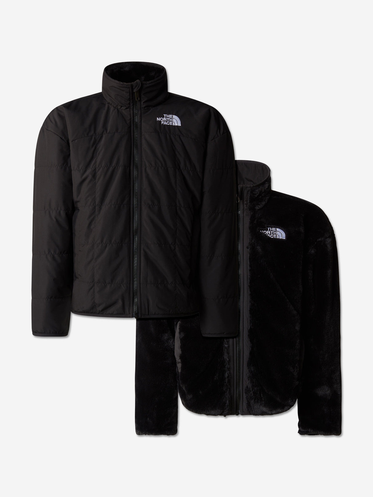 The North Face Girls Reversible Shasta Jacket in Black