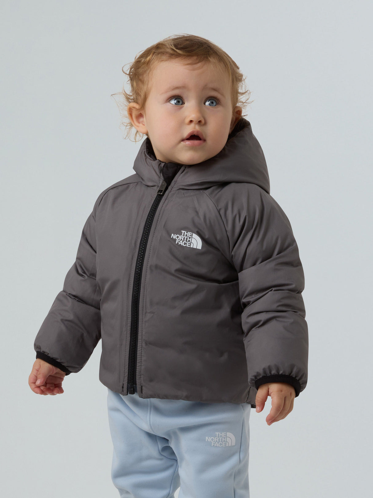 The North Face Baby Reversible Perrito Hooded Jacket in Black