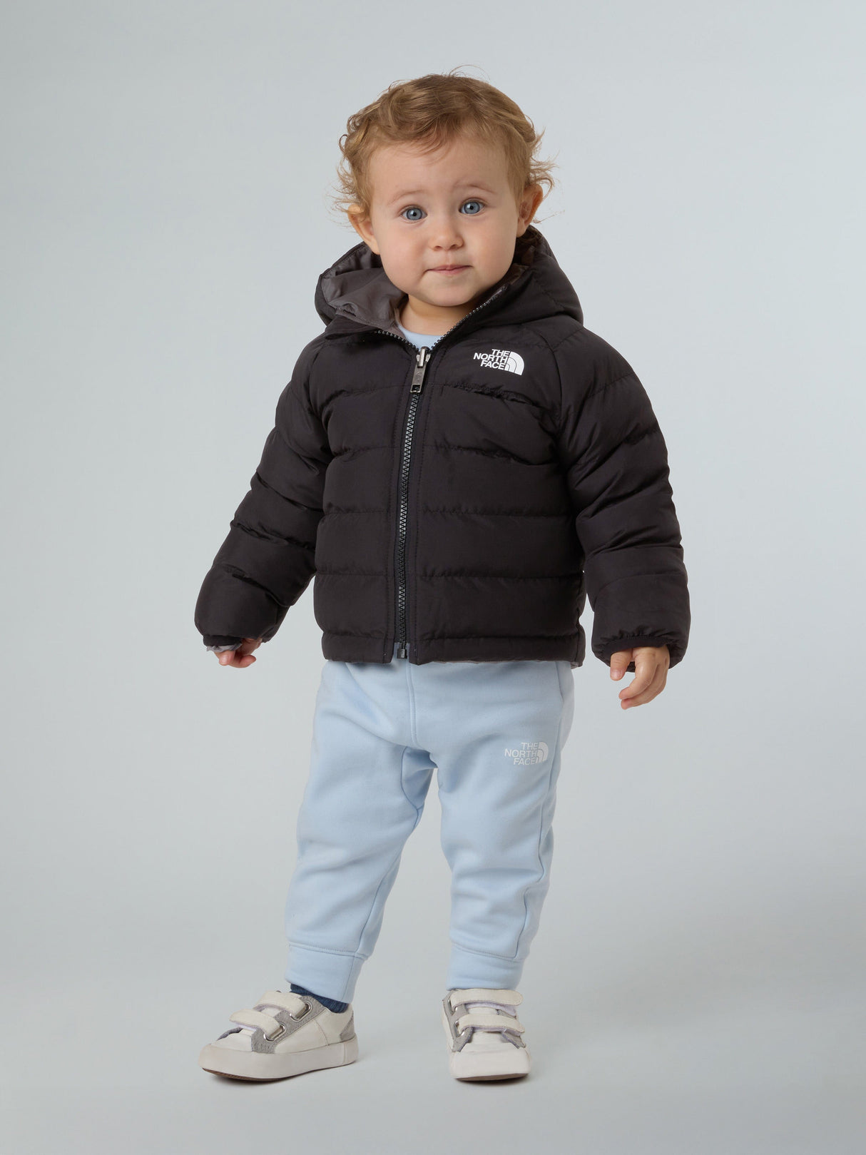 The North Face Baby Reversible Perrito Hooded Jacket in Black