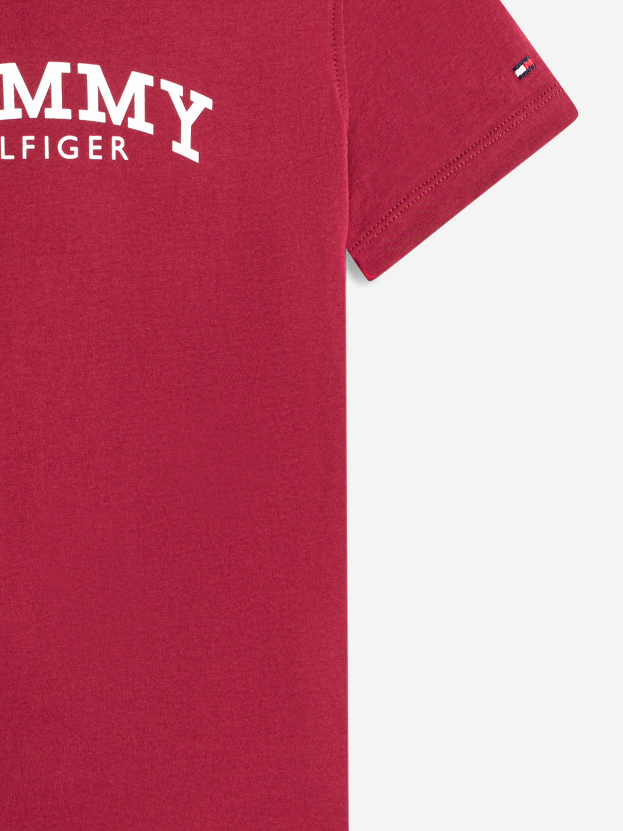 Tommy Hilfiger Boys Monotype Print Graphic T-Shirt in Red