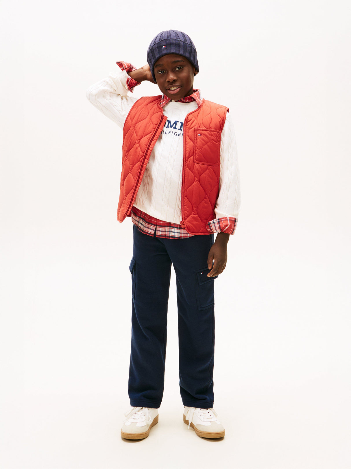 Tommy Hilfiger Boys Cargo Joggers in Navy