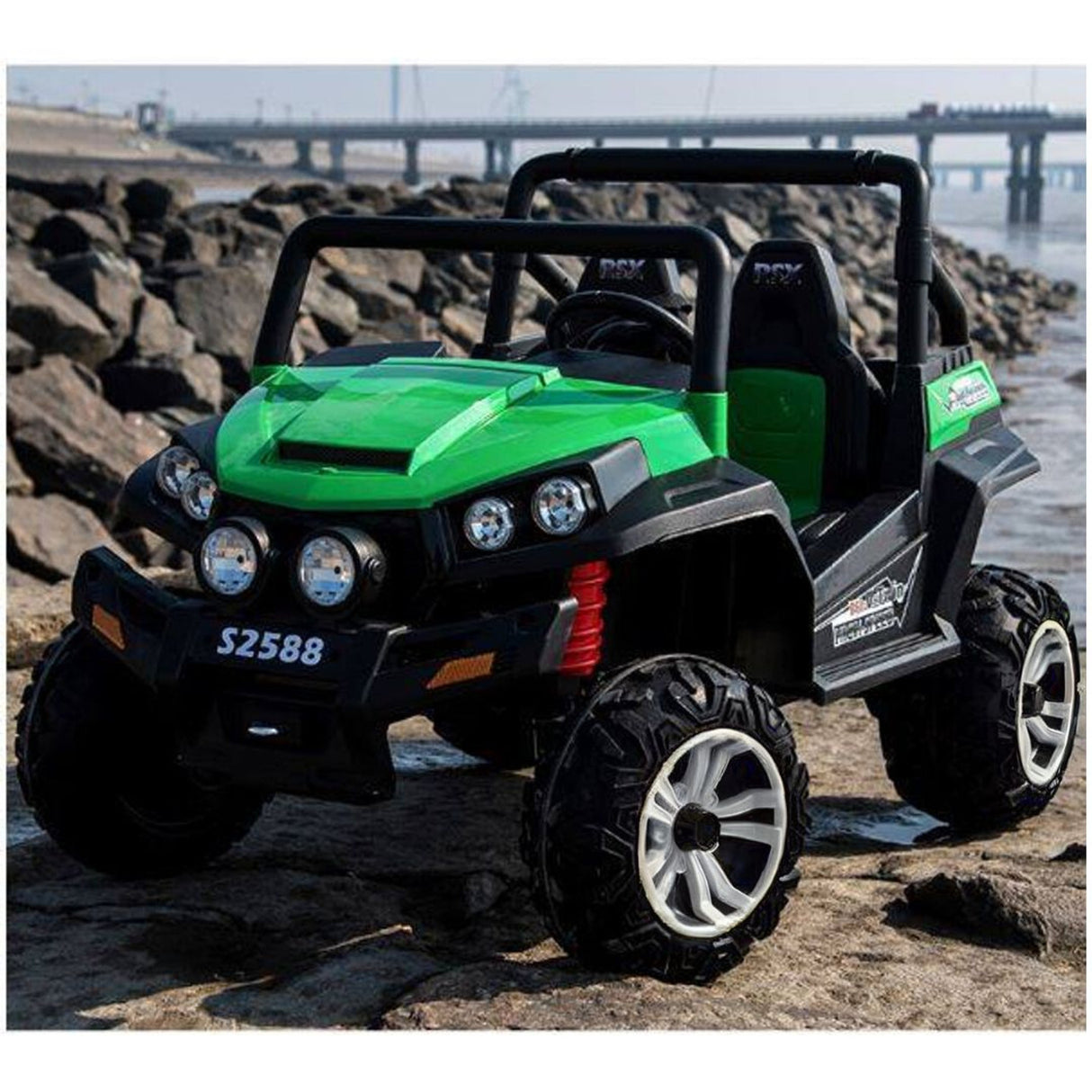 Ranch Wagon 24V Electric Ride-On Buggy, 4x4, 3-10 years