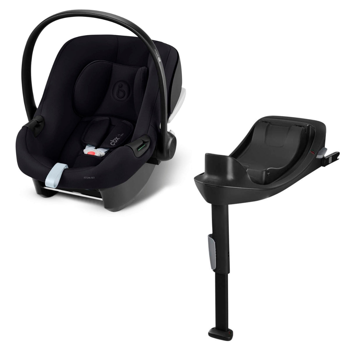 Cybex Aton B2 Car Seat & Isofix Base, Black