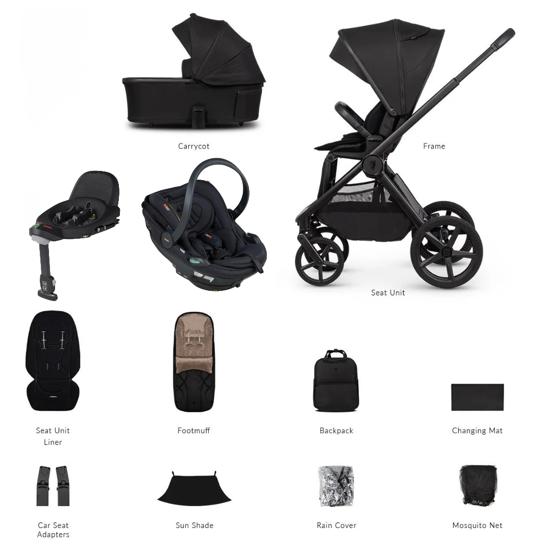 Venicci Upline 3 4-in-1 Travel System ( Besafe Car Seat And Base)