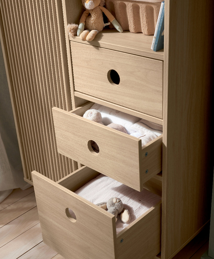 Mamas & Papas Oska 3 Piece Furniture Range, Natural / Oak