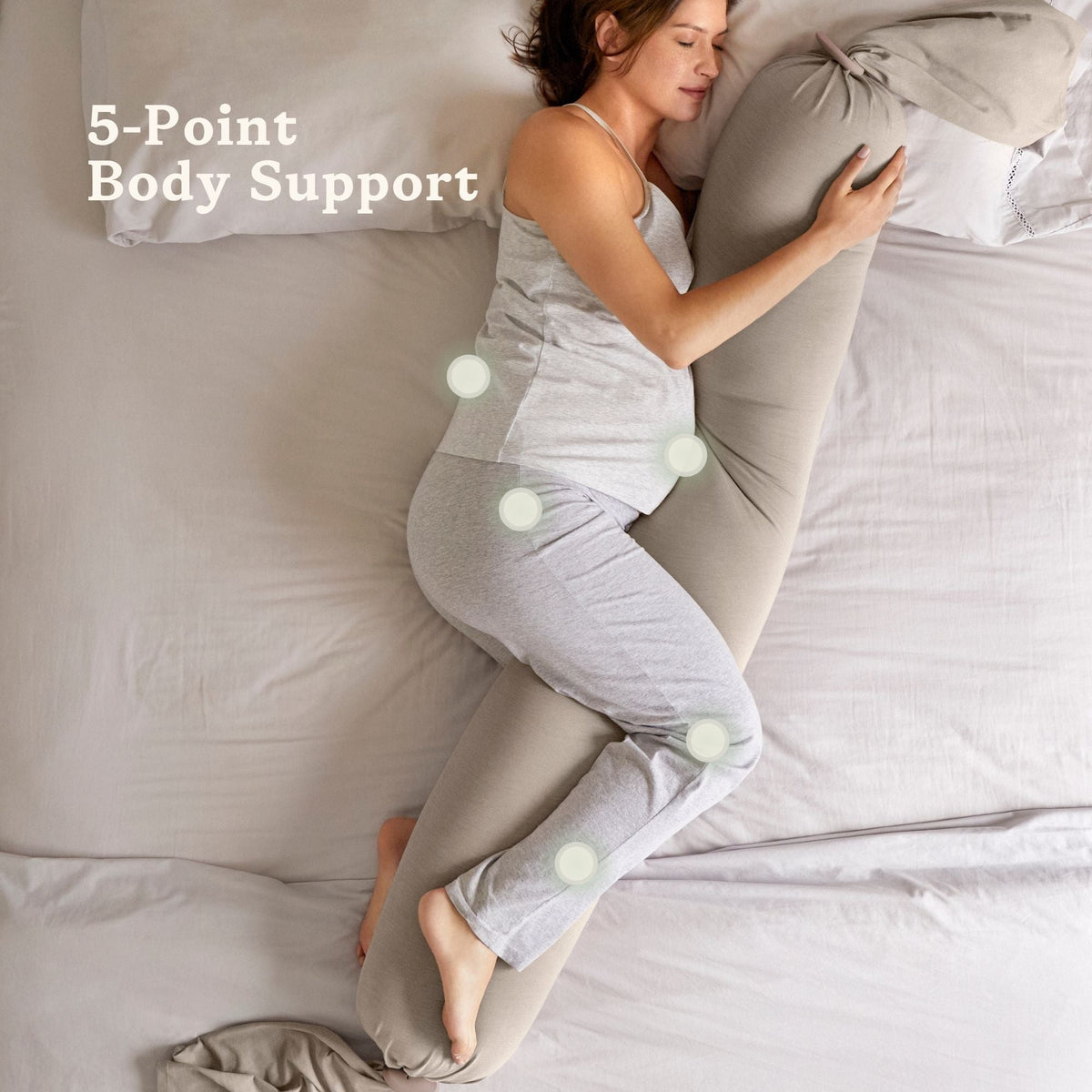 bbhugme Adjustable Pregnancy Pillow with Body Support