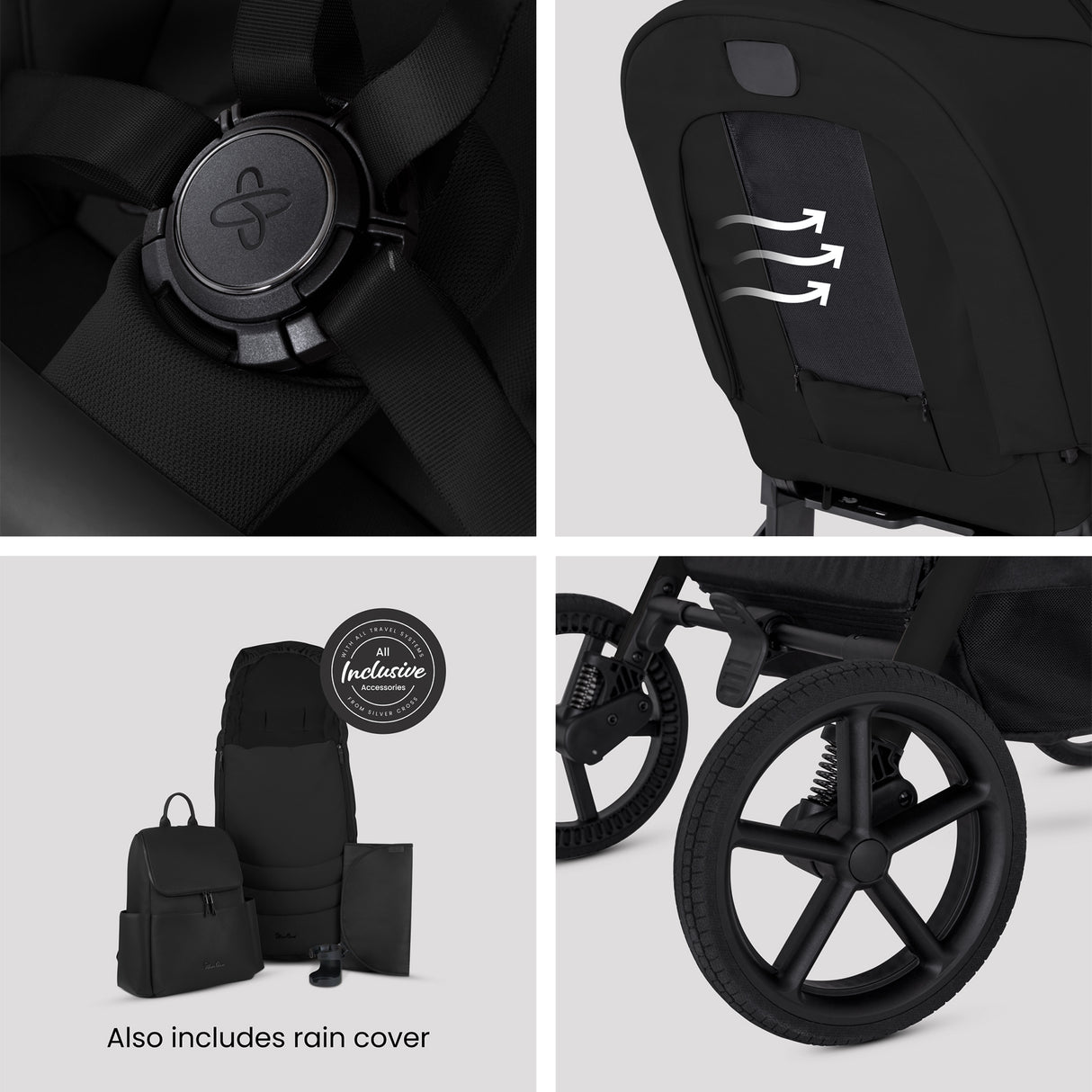 Silver Cross Breez Ultimate 360 Travel System Bundle