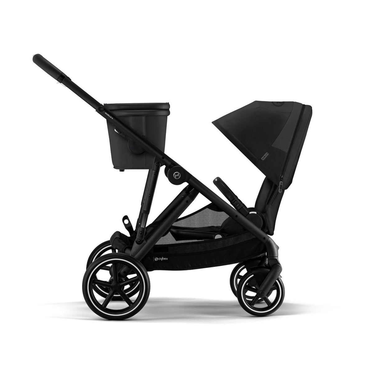 CYBEX Gazelle S Single to Double Pushchair - BLK Moon Black/black