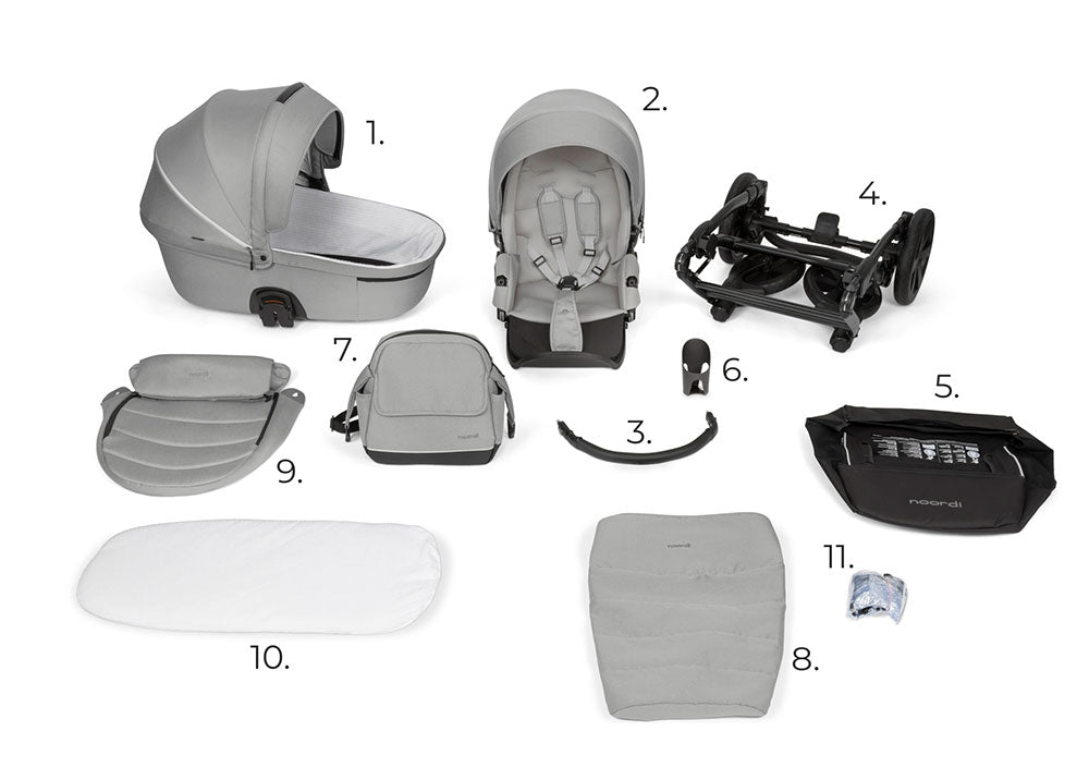 Noordi Fjordi V1 2in1 Pushchair with ThermoCot™ Carrycot