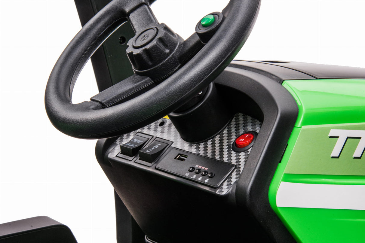 AgriPow 24V Electric Ride-On Tractor with Trailer 3–8 Years