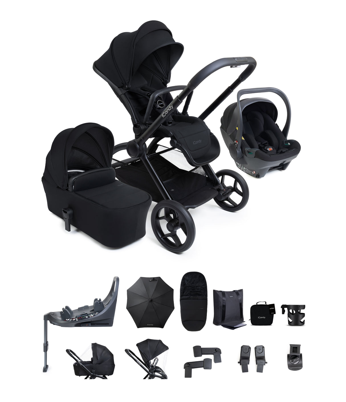 iCandy Core 2 Complete 360 Car Seat Bundle - Black