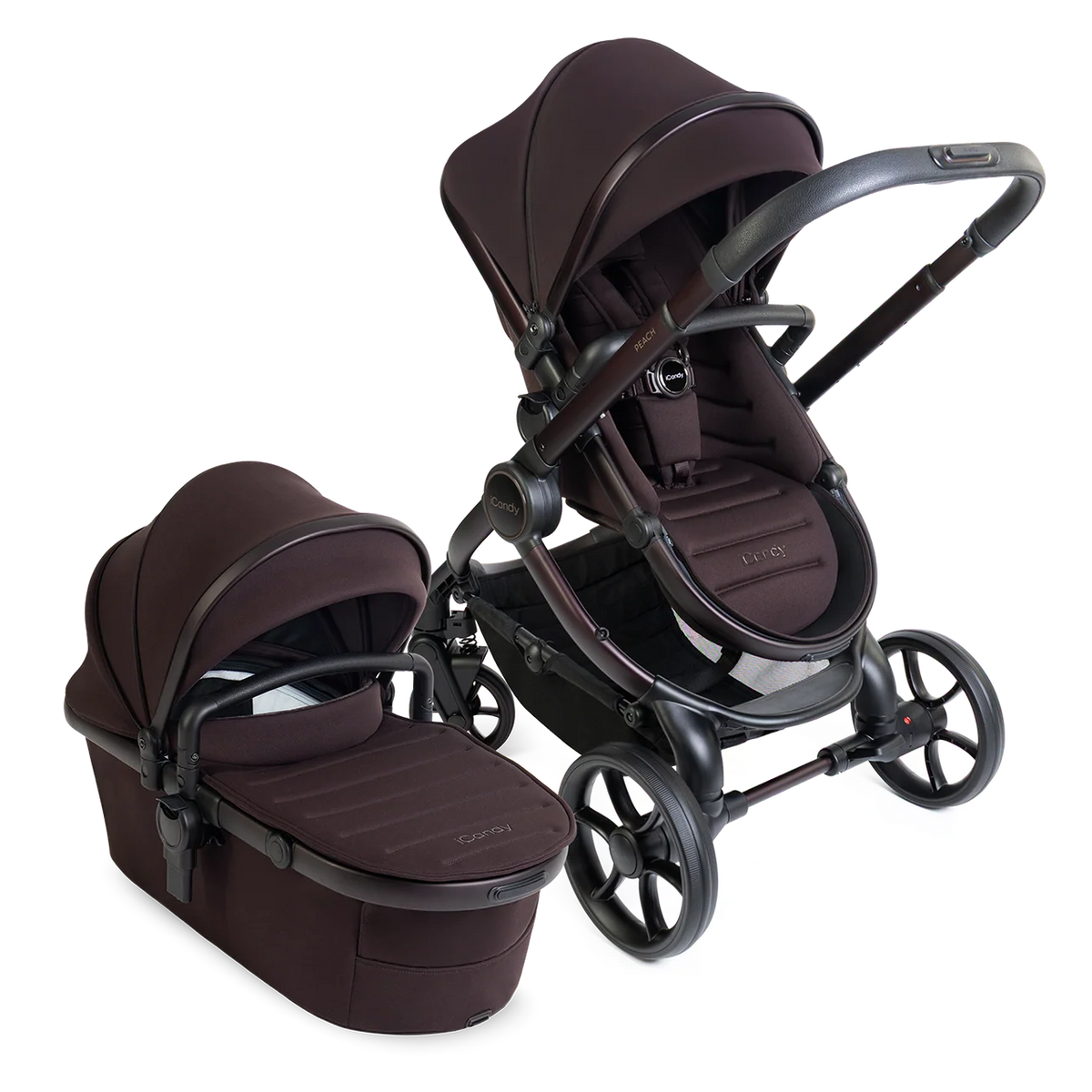 iCandy Peach 8 Complete Pushchair & Carrycot Bundle - Coffee Bean Edition