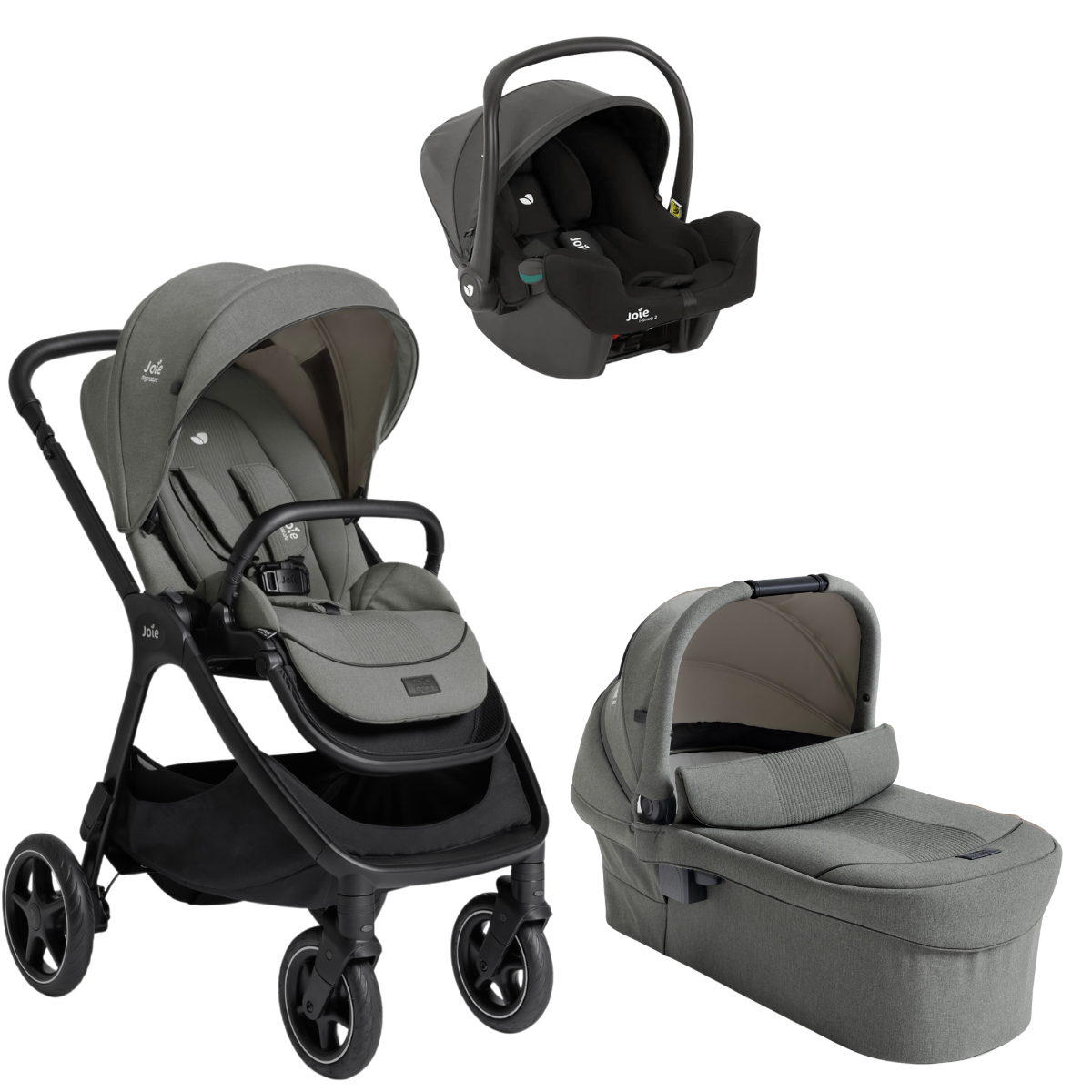 Joie Signature Finiti Flex 4in1 Travel System With I-snug Car Seat
