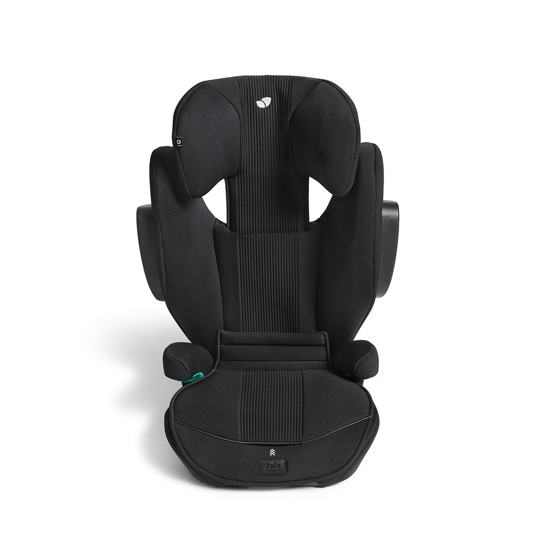 Black car seat on a white background