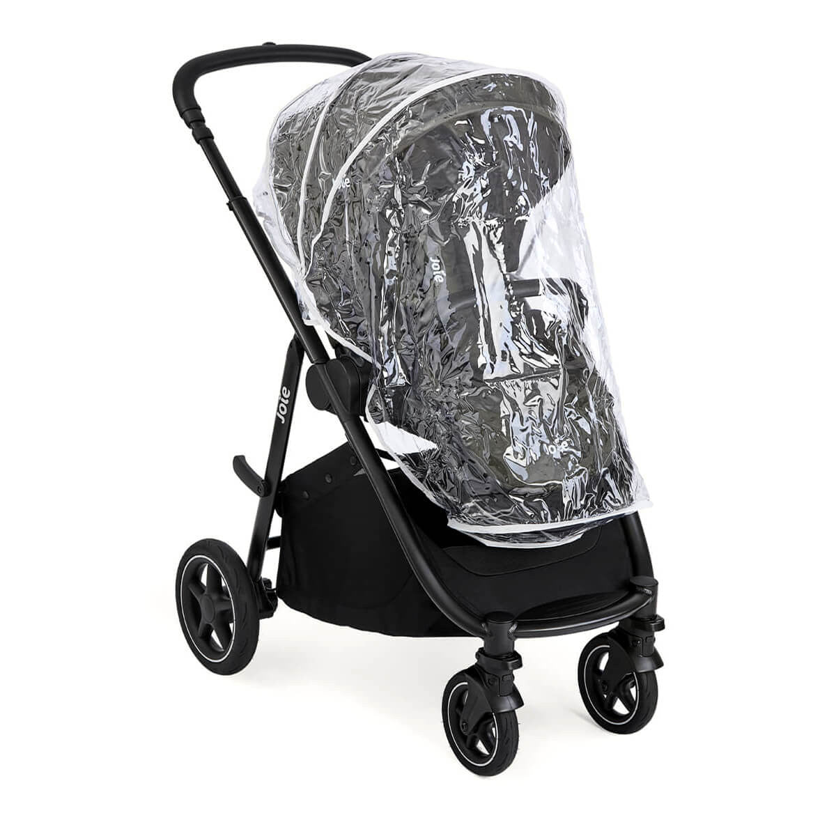 Joie Versatrax On-The-Go Encore 4 Piece Travel System Bundle With Rotating Car Seat, Raven