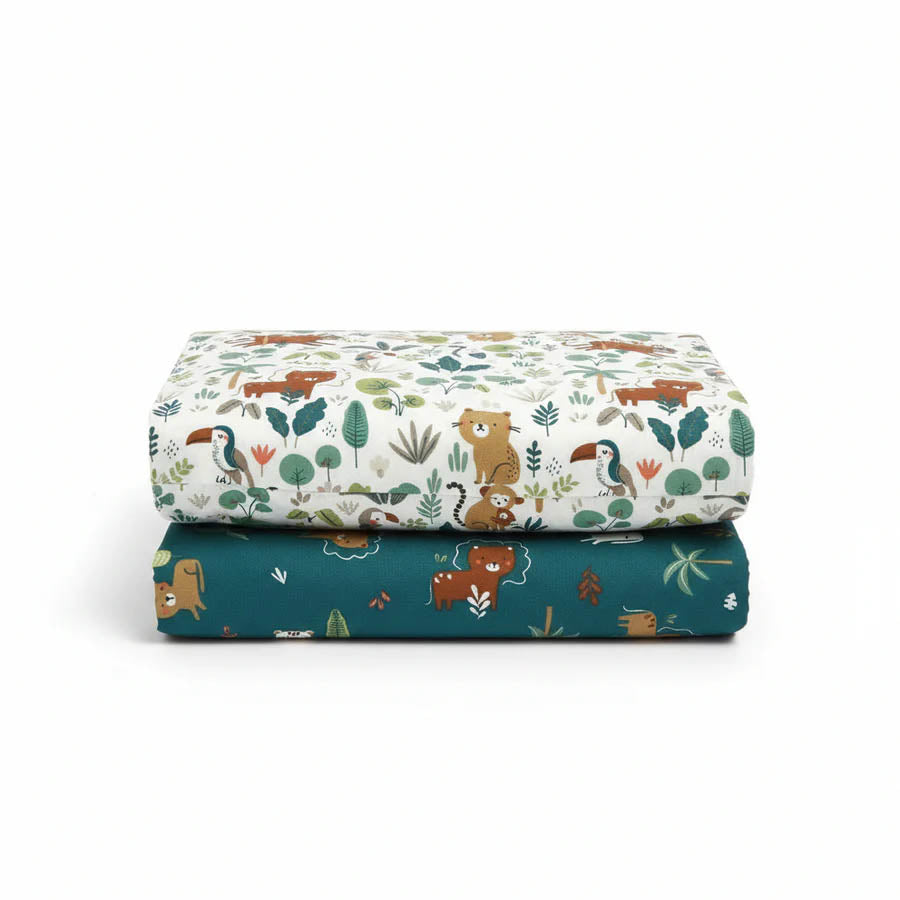 Jungle Organic Cotton Junior All-in-One 4.0 Tog Quilt Bedding Set
