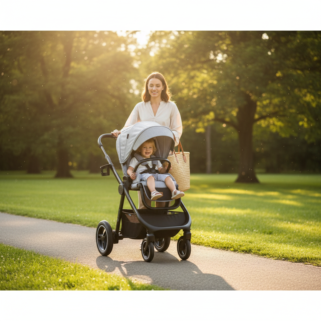 Kinderkraft Pram Everyday 2-in-1 Pram - Light Grey