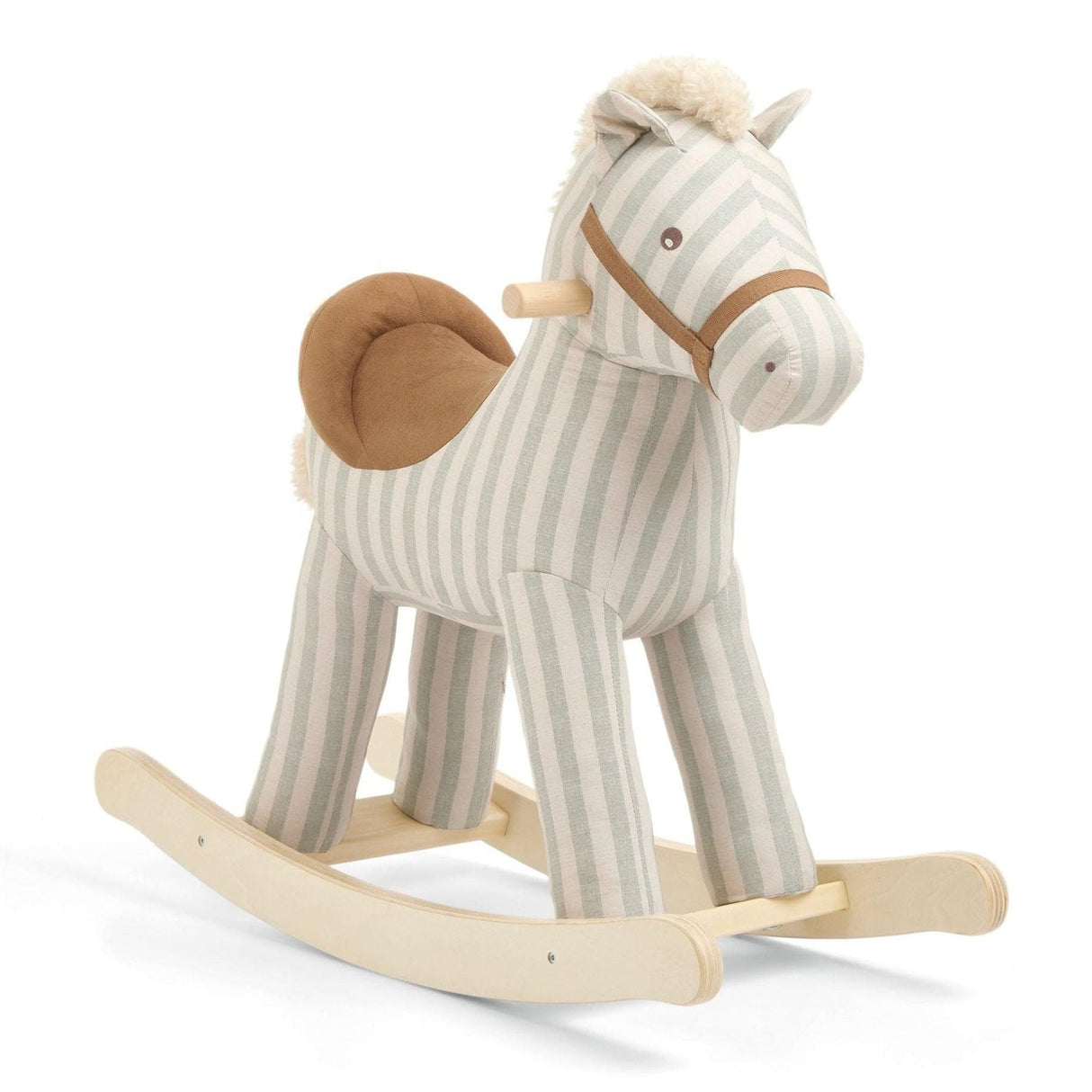 Mamas & Papas Rocking Horse, Sage Green Stripe