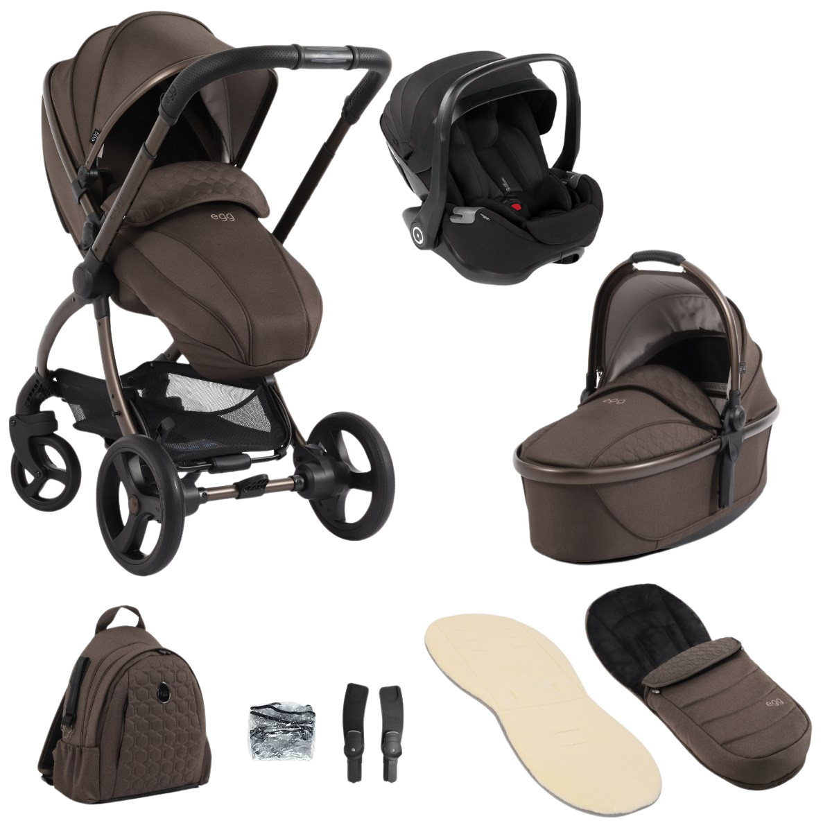 Egg 3 Travel System with 360 Rotating & Reclining Car Seat