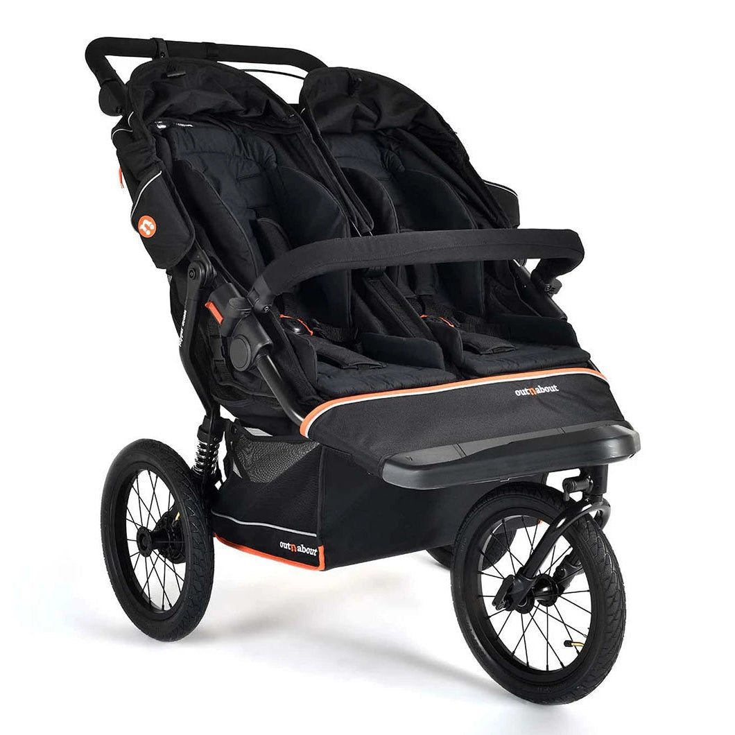 Out 'n' About Nipper Double V6 Plus All-Terrain Pushchair - Summit Black