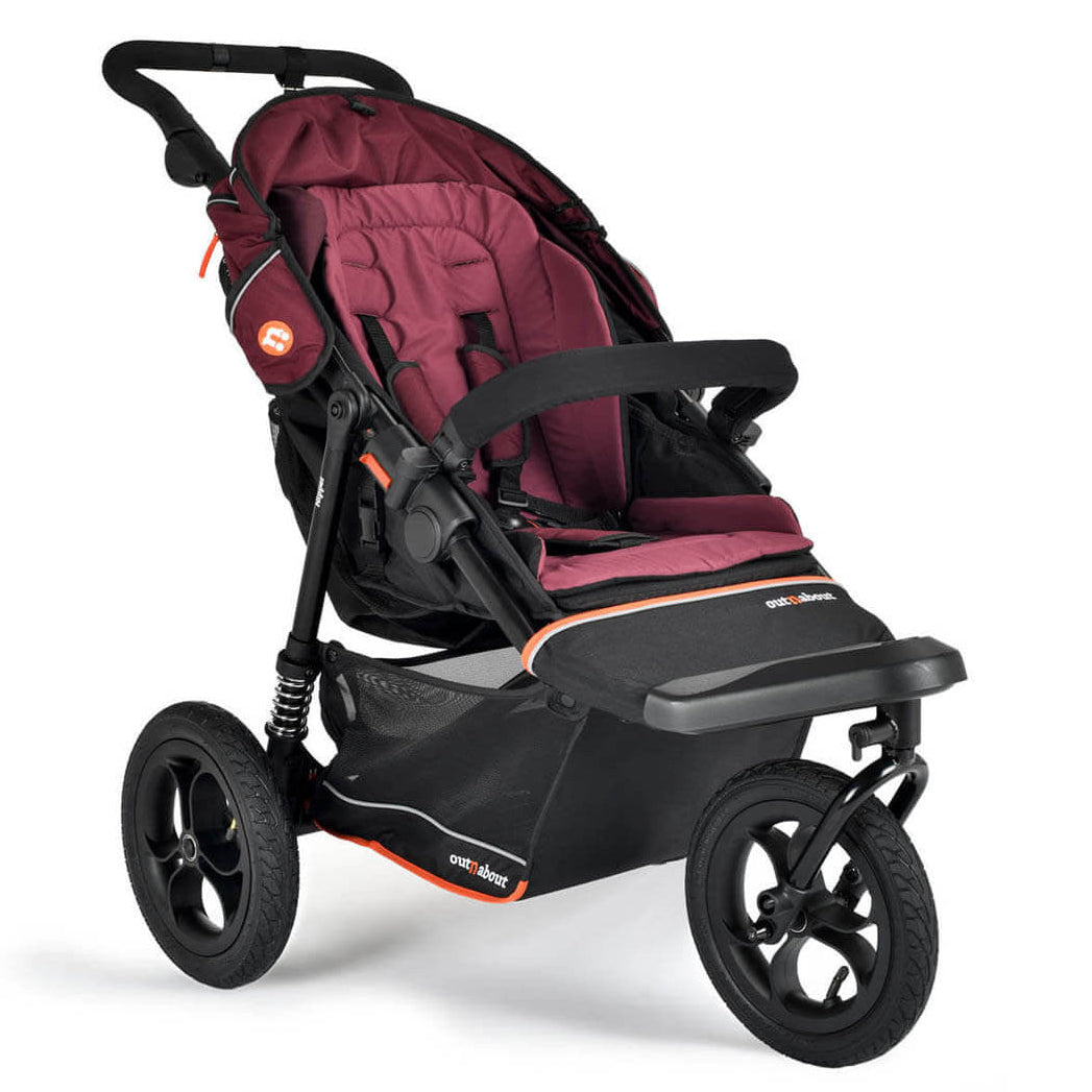 Out 'n' About Nipper V6 Plus Pushchair - Brambleberry Red