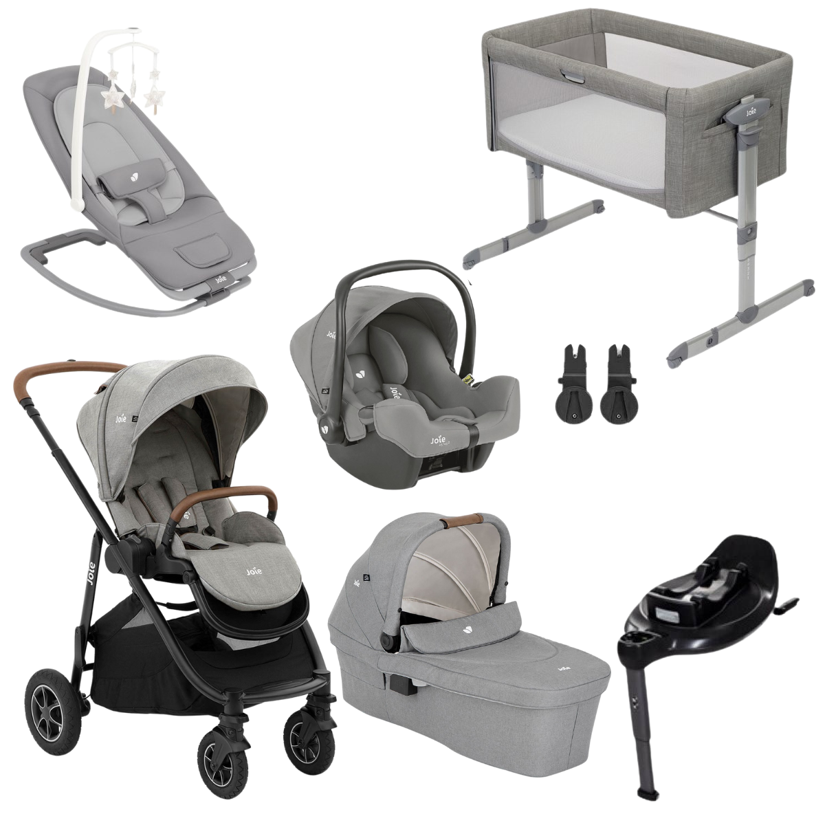 Joie Versatrax Complete Joie Premium Travel System & Starter Nursery Bundle