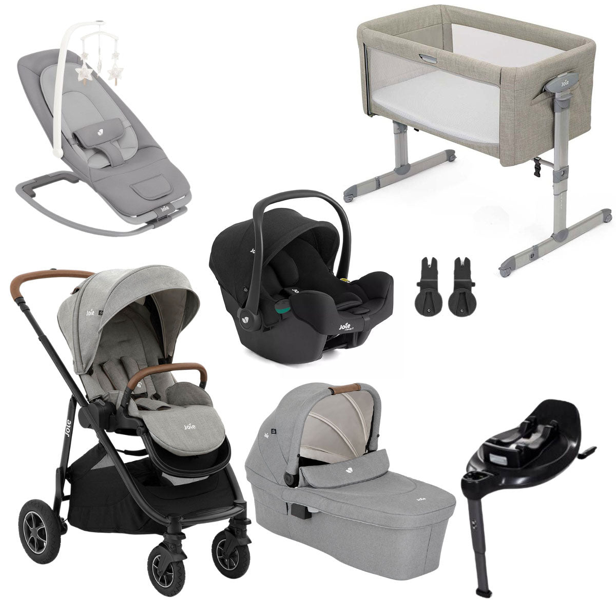 Joie Versatrax Premium Travel System & Starter Nursery Bundle