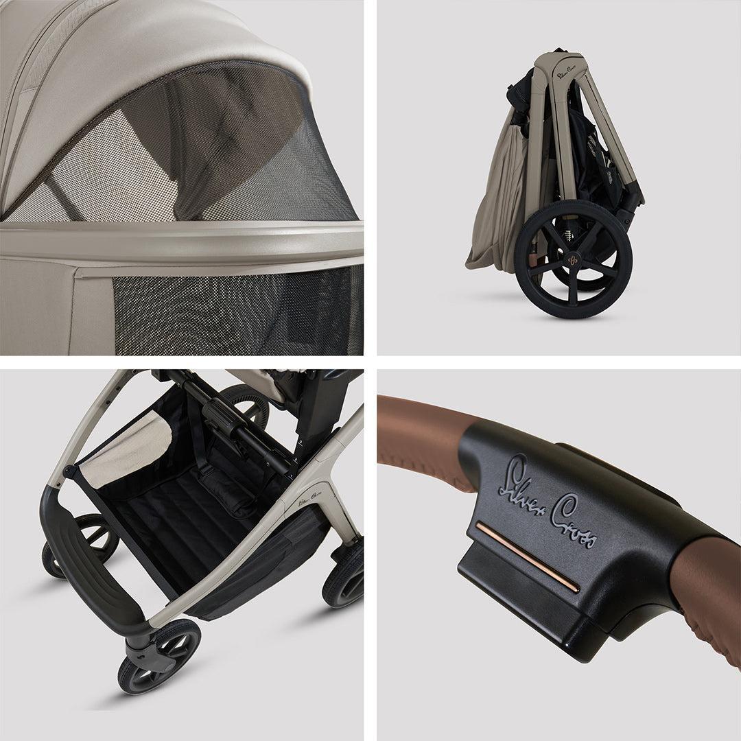 Silver Cross Cove Ultimate 360 Infant Car Seat Bundle, Champagne
