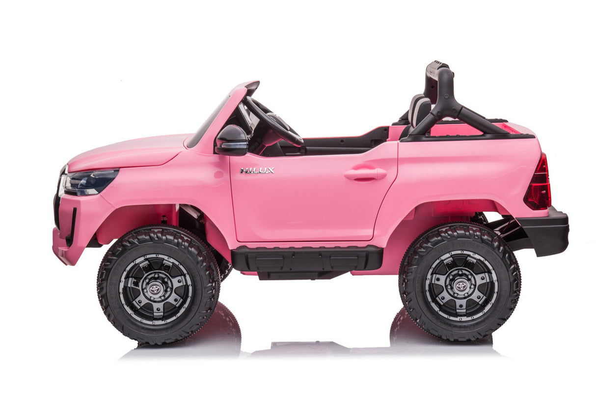 Toyota Hilux 12V Electric Ride-On Jeep – Pink, Two-Seater, 2–8 Years