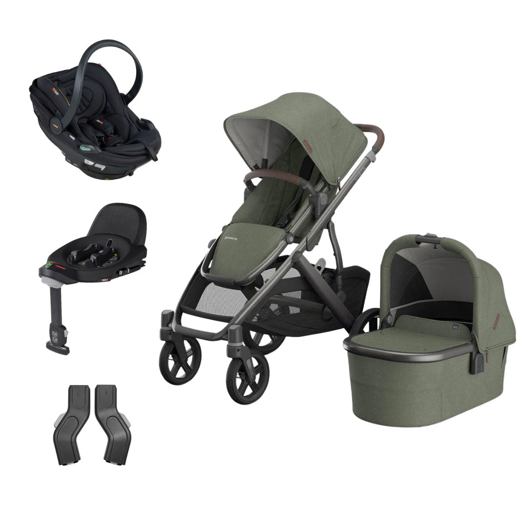 UPPAbaby Vista V3 Travel System with BeSafe Go Beyond 2 Car Seat & Base
