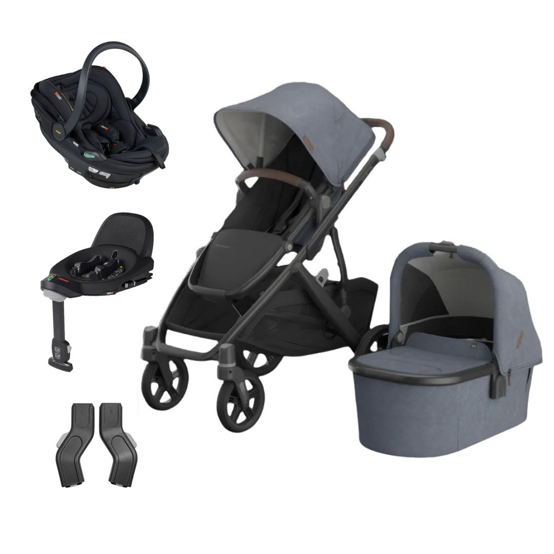 UPPAbaby Vista V3 Travel System with BeSafe Go Beyond 2 Car Seat & Base