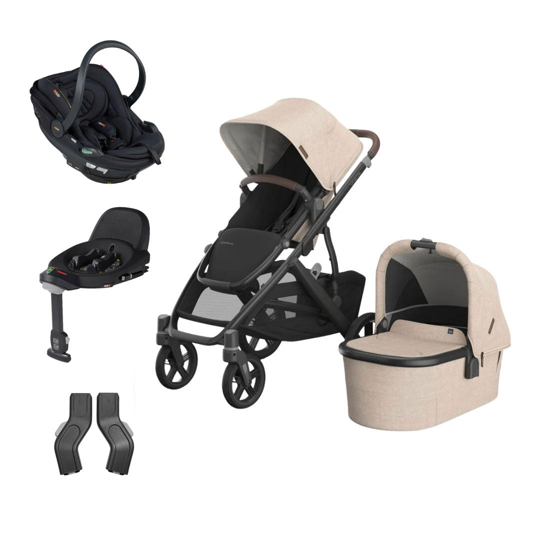 UPPAbaby Vista V3 Travel System with BeSafe Go Beyond 2 Car Seat & Base