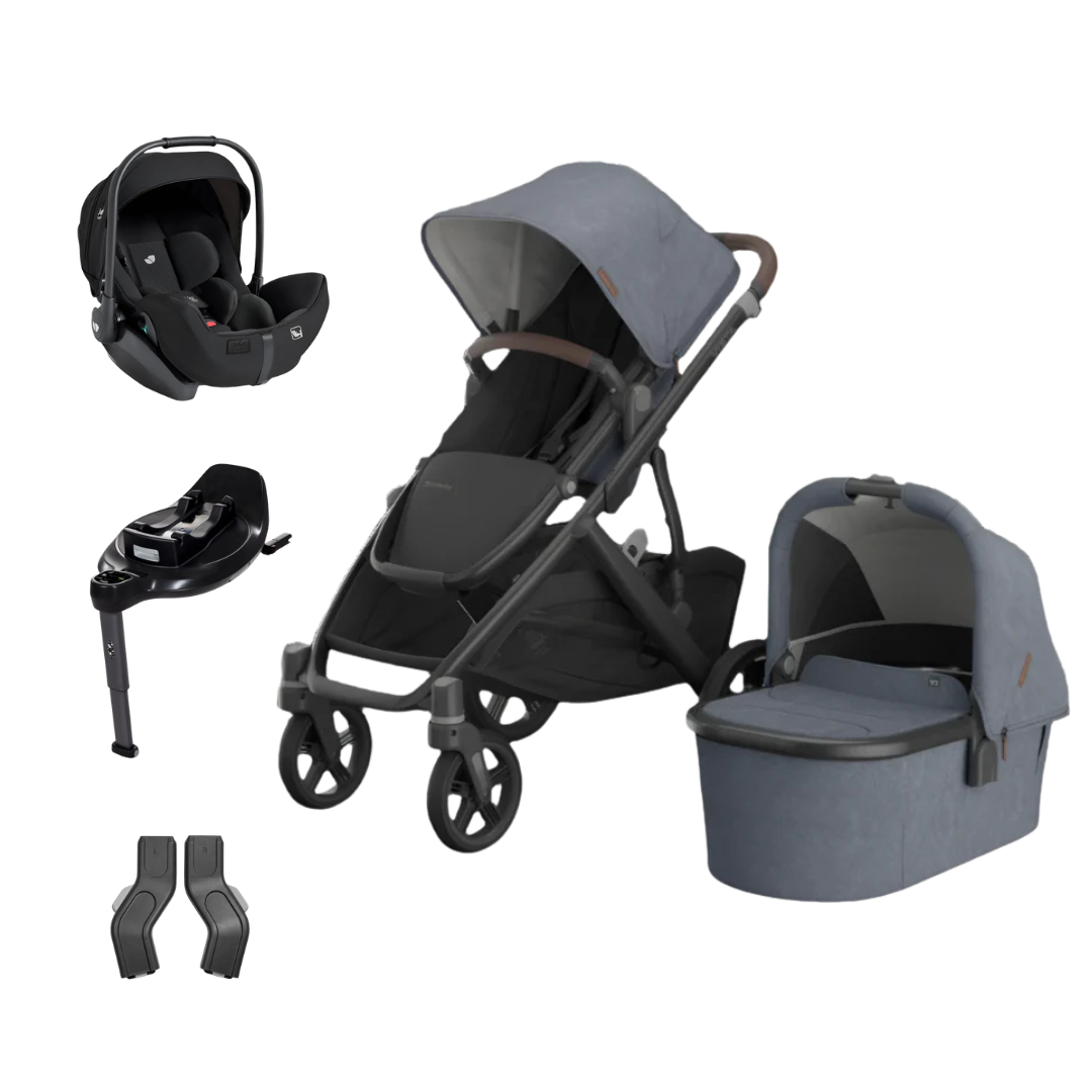 UPPAbaby Vista V3 Essential Bundle With Joie i-level 360 Car Seat And Base