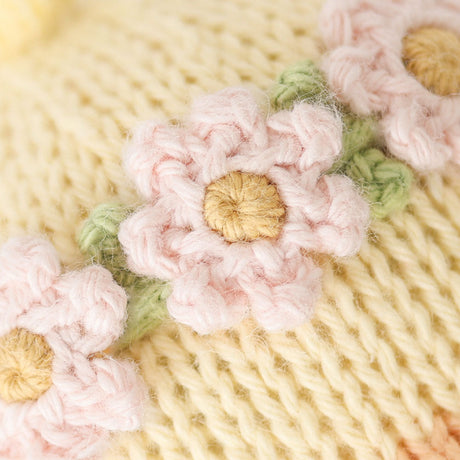 cuddle+kind - Baby Animal Collection - Baby Duckling Floral Crown Blush