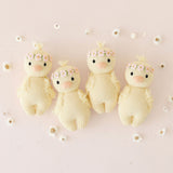 cuddle+kind - Baby Animal Collection - Baby Duckling Floral Crown Blush