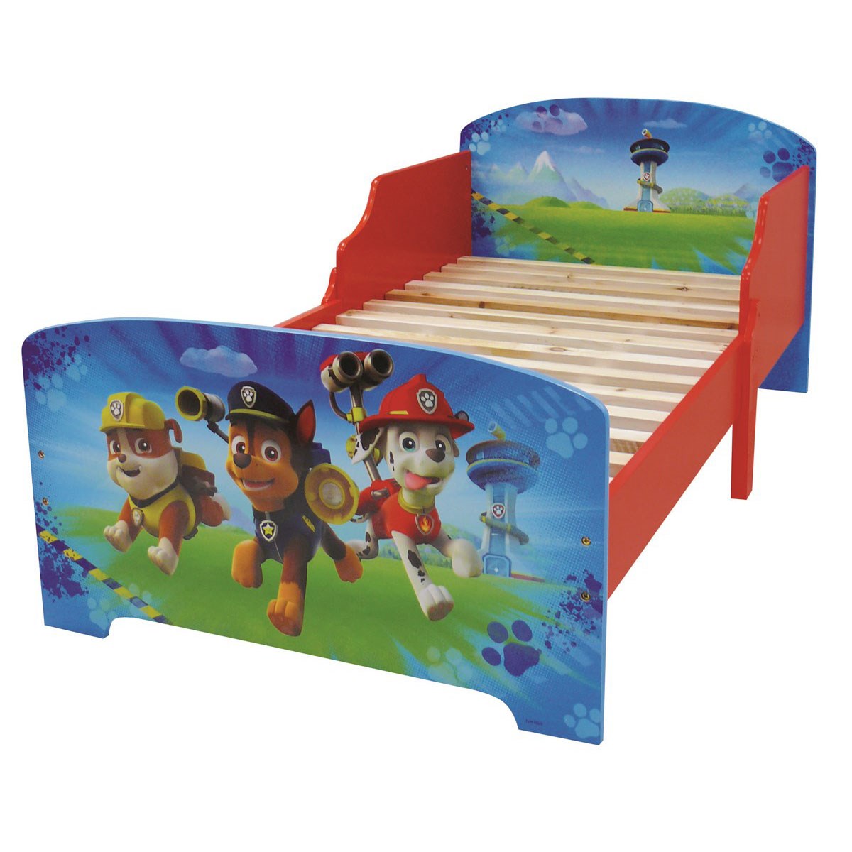 BabyLo Paw Patrol Licensed Wooden Junior Toddler Bed