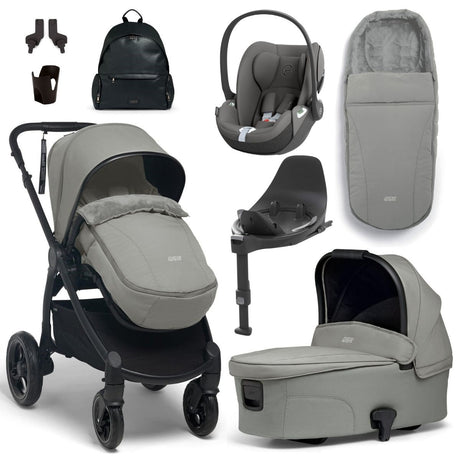 Mamas & Papas Ocarro Complete Travel Bundle with Cybex Cloud T + Base, Flint