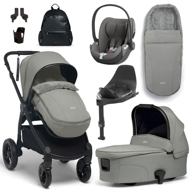 Mamas & Papas Ocarro Complete Travel Bundle with Cybex Cloud T + Base, Flint