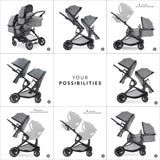 Hauck Atlantic Twin Tandem Pram & Pushchair