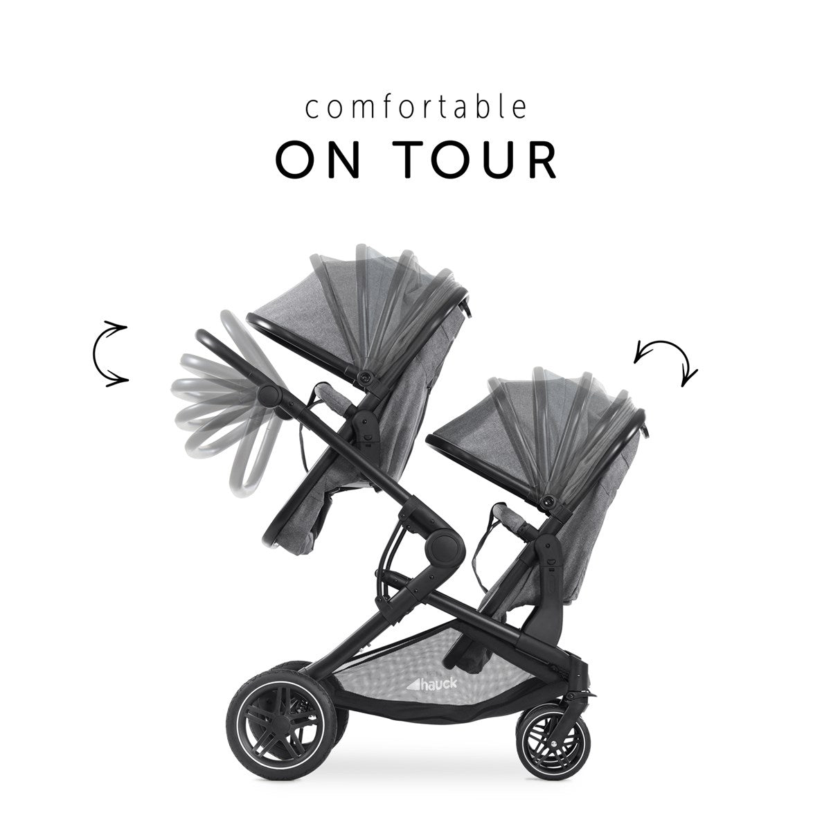 Hauck Atlantic Twin Tandem Pram & Pushchair