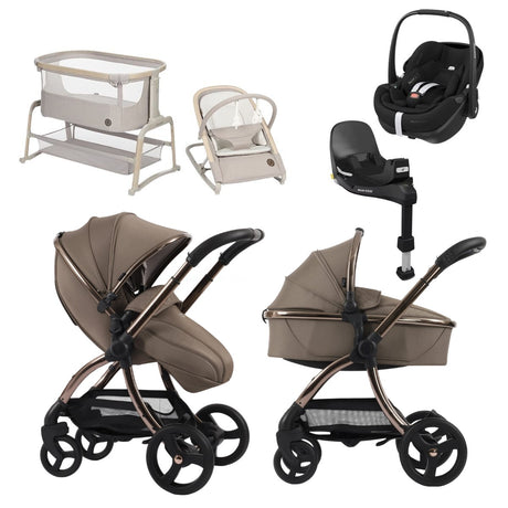 Egg Egg 3 Premium Travel System Bundle in Mink, With Maxi-Cosi Pebble 360 Pro¬≤ Car Seat & Base