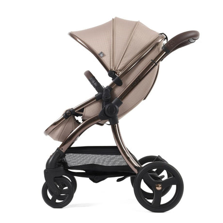 Egg Egg 3 Premium Travel System Bundle in Almond Houndstooth, With Maxi-Cosi Pebble 360 Pro² Car Seat & Base