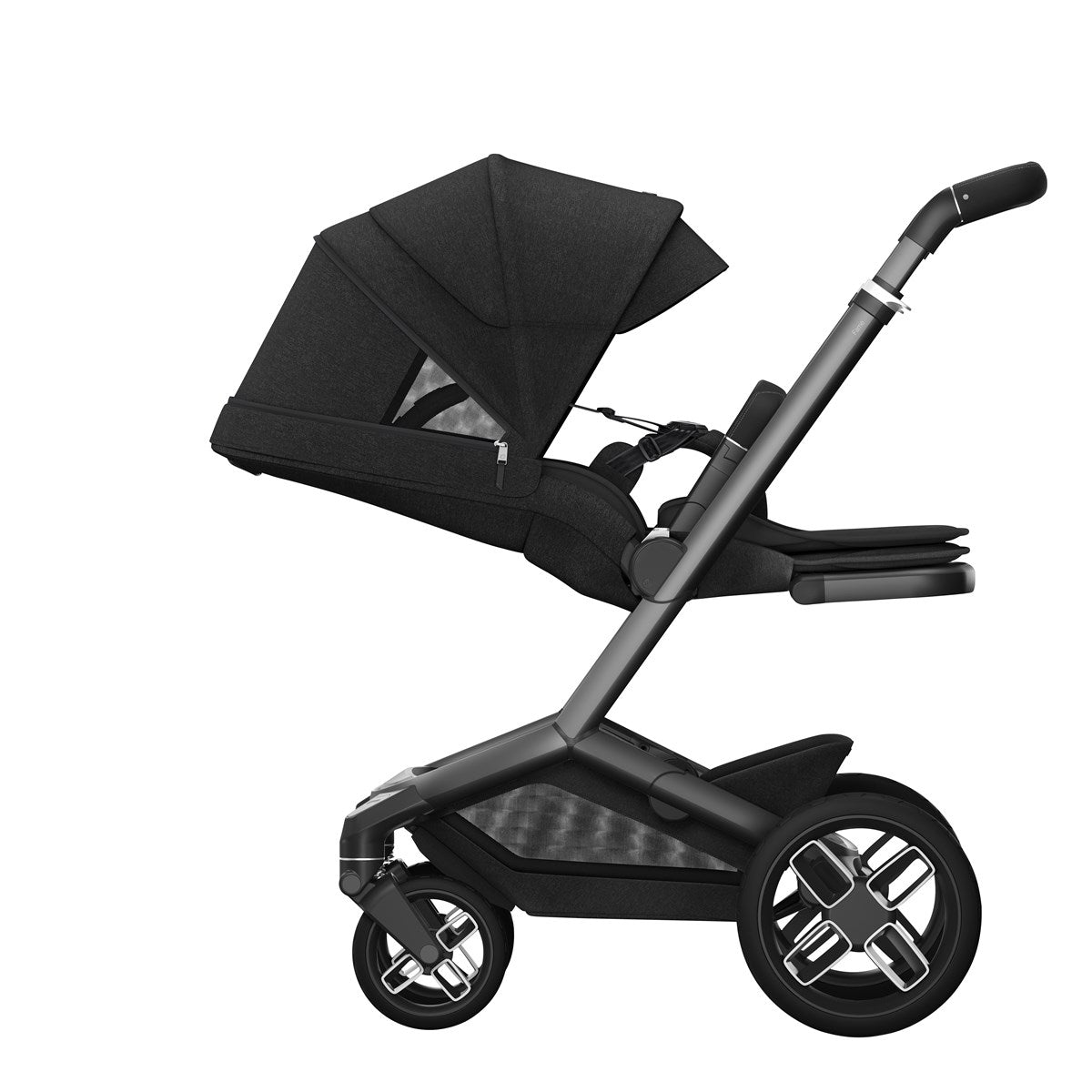 Maxi-Cosi Fame Essential Travel & Nursery Bundle, Twillic Black