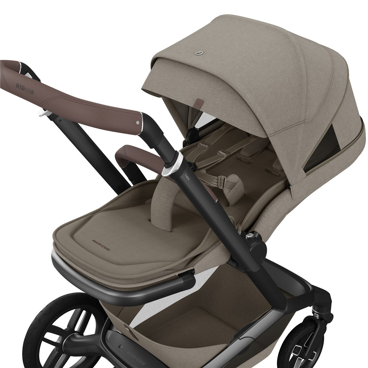 Maxi-Cosi Fame Essential Travel & Nursery Bundle, Twillic Truffle