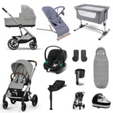 Cybex Balios S Lux Essential Travel & Nursery Bundle, Stone Grey