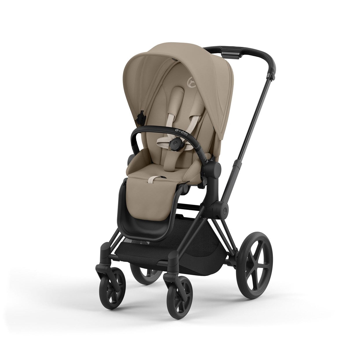 Cybex Priam Essential Travel & Nursery Bundle, Cozy Beige / Matt Black