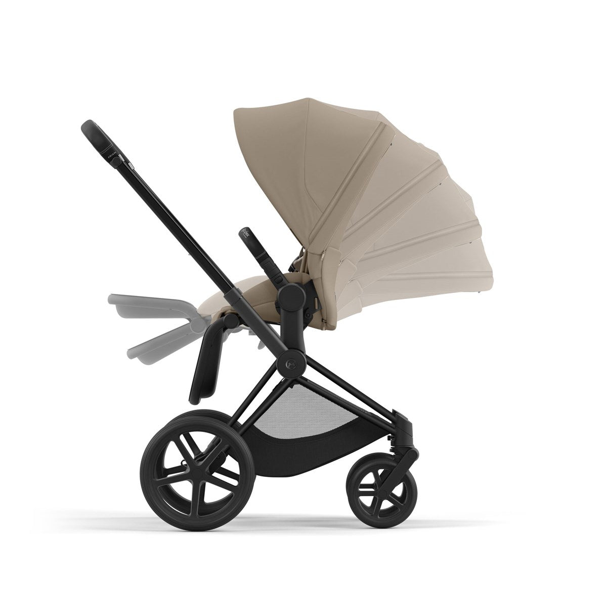 Cybex Priam Essential Travel & Nursery Bundle, Cozy Beige / Matt Black