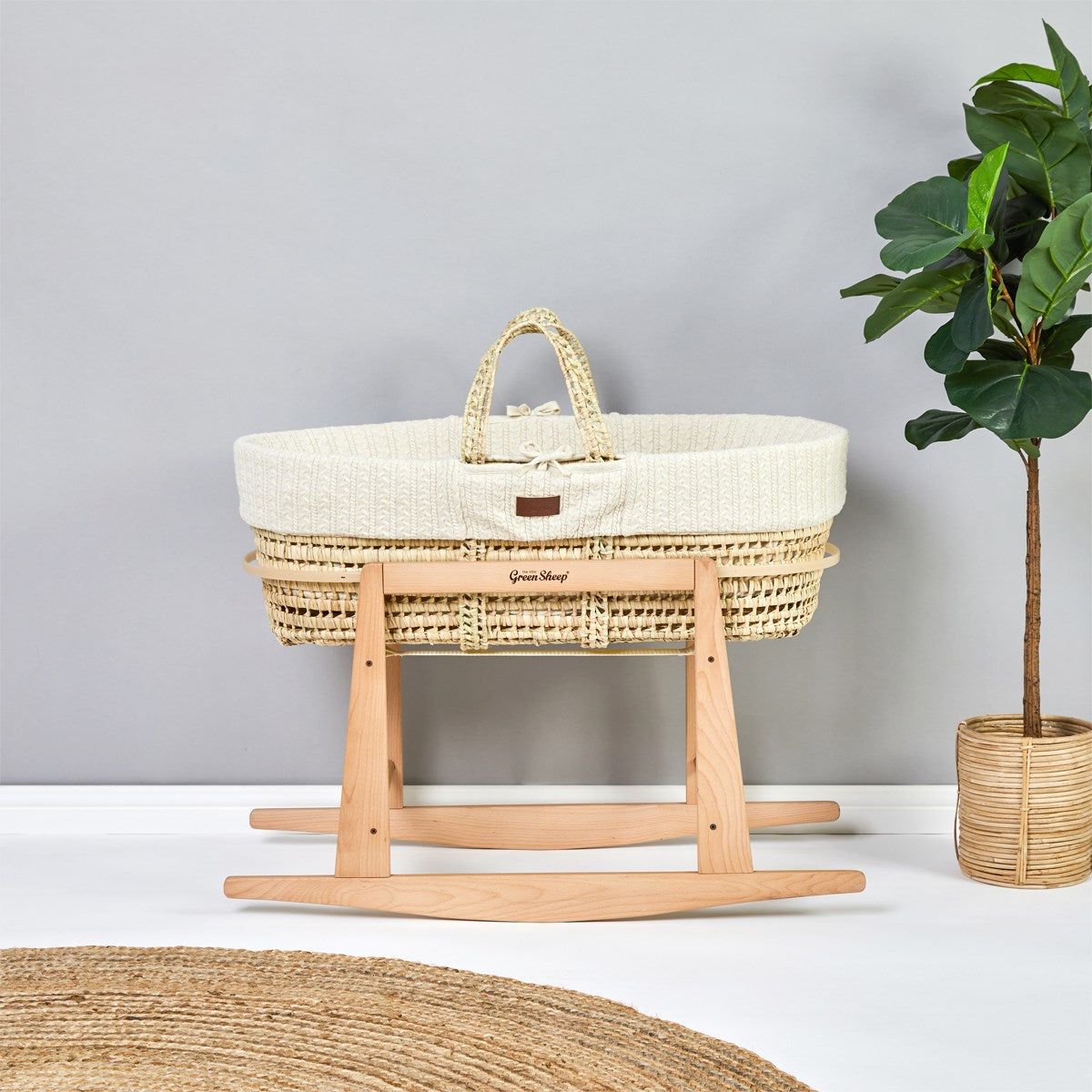 Little Green Sheep Moses Basket Rocking Stand