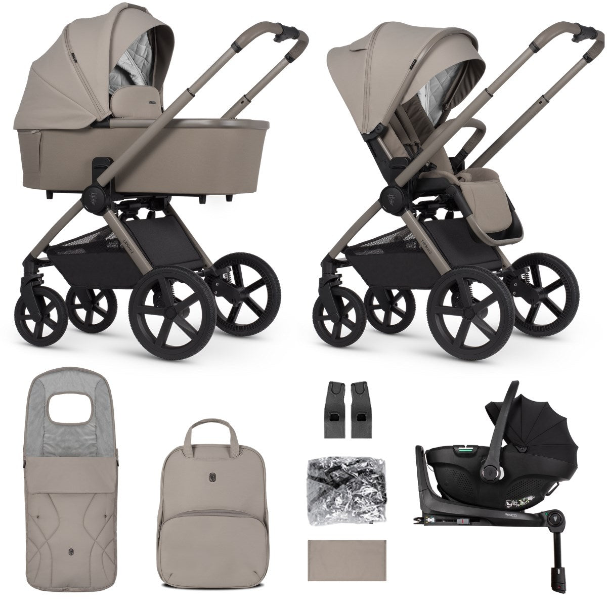Venicci Upline 2 Travel System + 360 Base Bundle